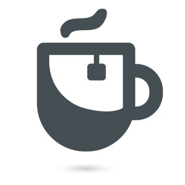 Çay poşeti ve yükselen buhar.