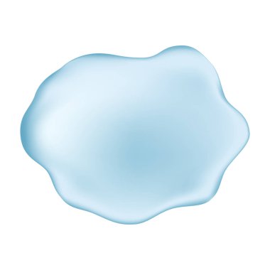 Hyaluronik asit geçmişi. Mavi jel damlası. Beyaz arka planda su. Vektör dokusu.