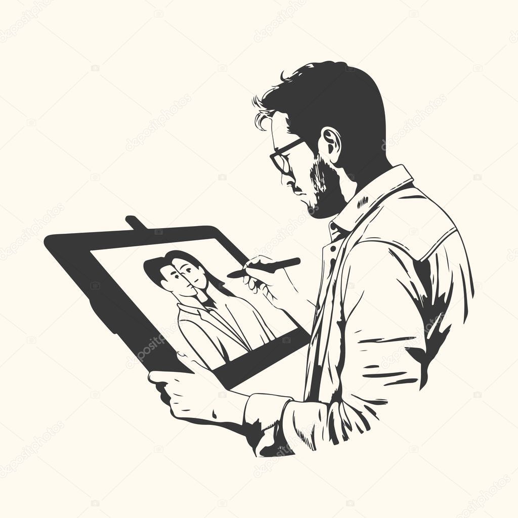 Stylized illustration of an alligator wearing a crown, depicted in a circular emblem with dashed border