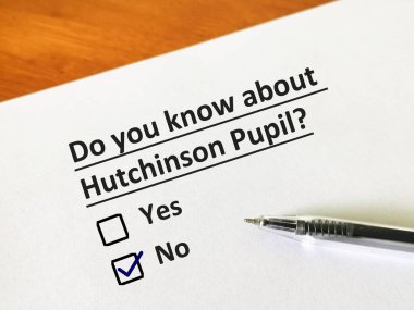 Bir kişi Hutchinson öğrencisiyle ilgili soruya cevap veriyor. O kişi bunu bilip bilmediğini düşünüyor..