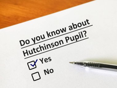 Bir kişi Hutchinson öğrencisiyle ilgili soruya cevap veriyor. O kişi bunu bilip bilmediğini düşünüyor..