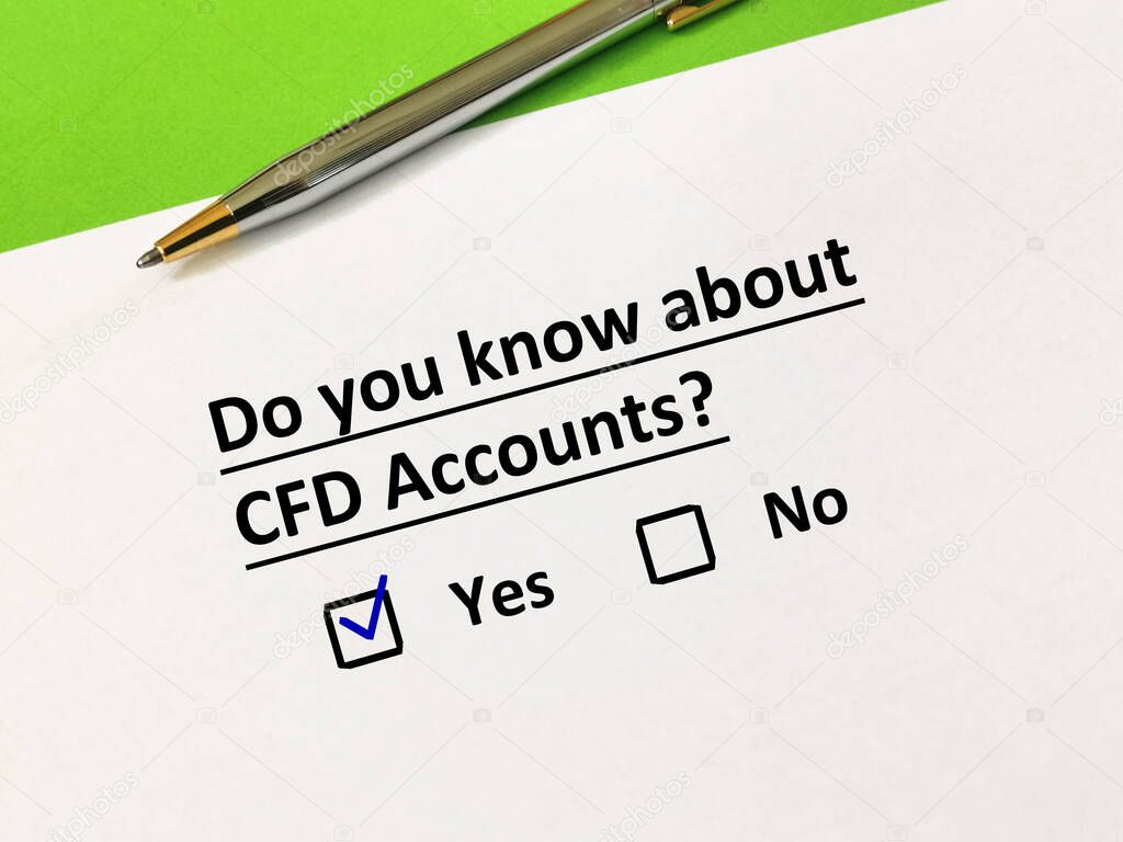 One person is answering question about trading. He knows about CFD accounts.