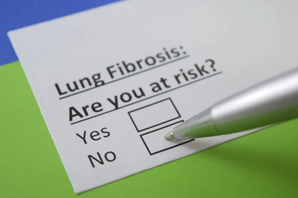 Dedo Responde Una Pregunta Sobre Fibrosis Pulmonar — Foto de Stock