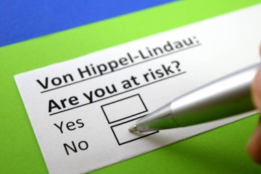 Bir parmak Von Hippel Lindau hakkındaki soruya cevap veriyor..