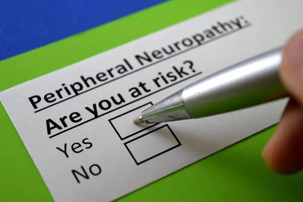 Dedo Responde Una Pregunta Sobre Neuropatía Periférica — Foto de Stock