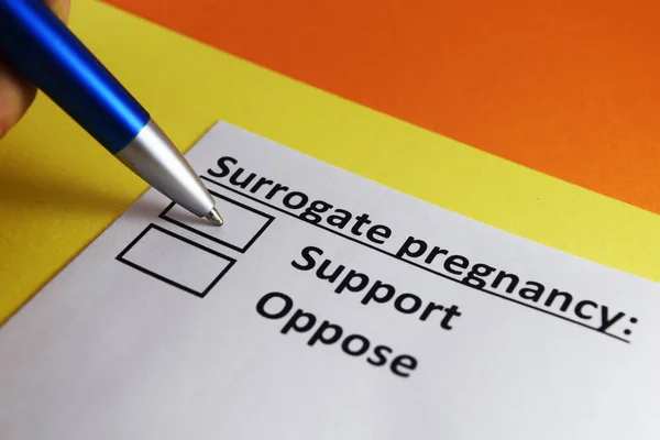 One person is answering question about surrogate pregnancy.