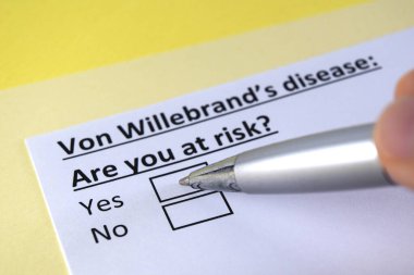 Bir kişi Von Willebrand 'ın hastalığı ile ilgili sorulara cevap veriyor..