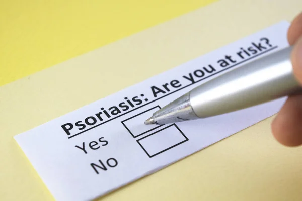 One person is answering question about psoriasis.