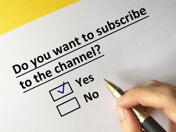 One person is answering question. He wants to subscribe to the channel