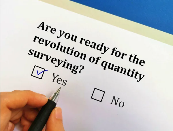 Una Persona Está Respondiendo Pregunta Sobre Revolución Está Listo Para — Foto de Stock
