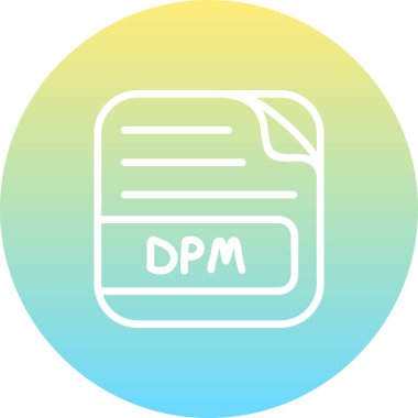 Dpm Dosya Satırı simgesinden oluşan Gradyan Çemberi