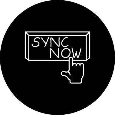 Parmak Tuş Tuşu Minimum Yüksek Çözünürlüklü Vektör Düzenini Eşzamanla