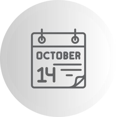 14 Ekim Ayrı Vibrant Dijital Grafik Özelliği