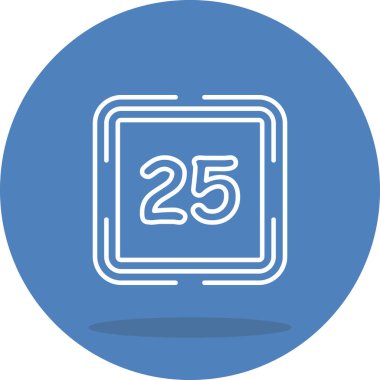 25 Web simgesi vektör illüstrasyonu