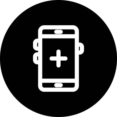 akıllı telefon simgesi, vektör illüstrasyonu basit tasarım