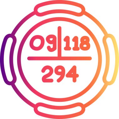 Oganesson sembolü, periyodik tablonun kimyasal elementi, vektör simgesi