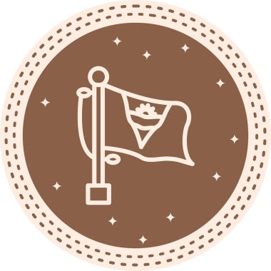 Bayrak Antigua ve Barbuda Yaratıcı Eşsiz Markalaştırıcı Elementi