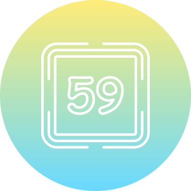 Elli Dokuz Premium Çağdaş Düz Vektör Özelliği Sayılıyor