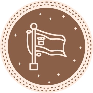 Bayrak Ekvador Modern Soyut Yaratıcı Tasarım Varlığı