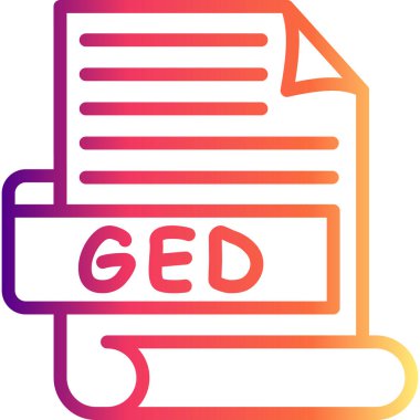 dosya uzantısı simgesi, vektör illüstrasyonu basit tasarım