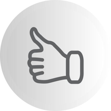 Beyaz Arkaplanda İzole Edilmiş Modern Satır Simgesi Başparmakları  