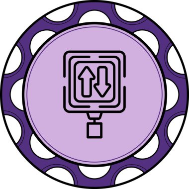 Bölünmüş Otoyol Yüksek Çözünürlüklü Sanat Sembolü