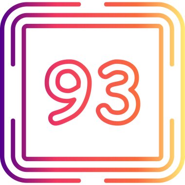93 Web simgesi vektör illüstrasyonu