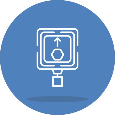 Asgari Yüksek Kalite Grafik Sembolü Önünde Durdur