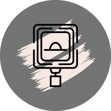 Hız Hump web simgesi vektör illüstrasyonu