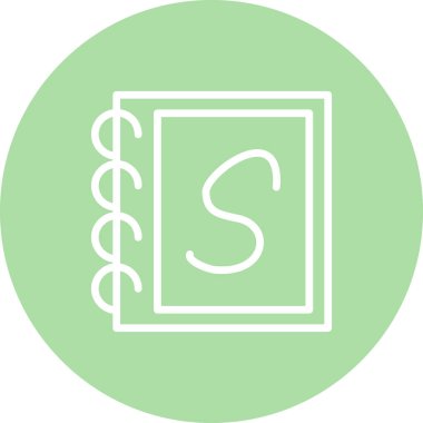 Küçük harf S web simgesi vektör illüstrasyonu