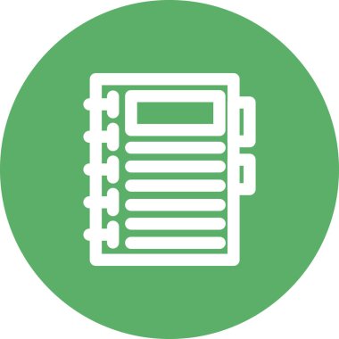 Notebook Line Icon Isolated on White Background