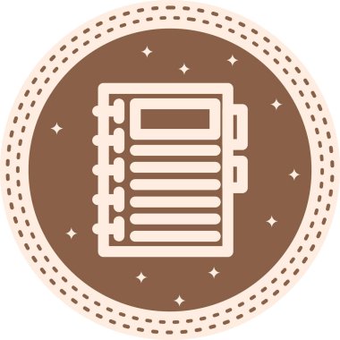 Notebook Line Icon Isolated on White Background