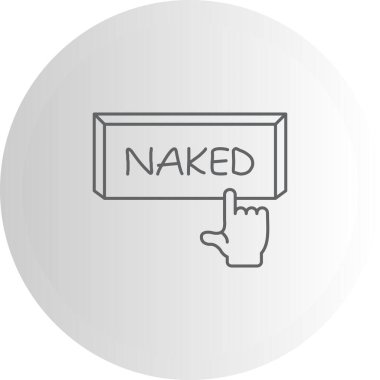 Çıplak Parmak Tuşu Zarif Modern Yaratıcı Sanat Sembolü