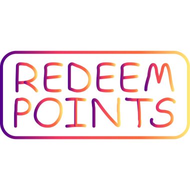 Redeem Point web simgesi vektör illüstrasyonuName