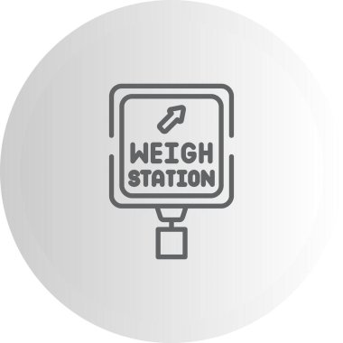 Ağırlık İstasyonu Yüksek Kaliteli Modern Vektör Elementi