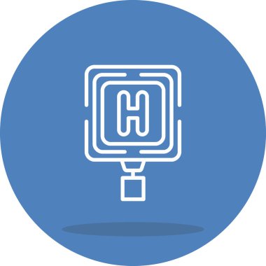 Hastane Yüksek Kalite Ölçeklenebilir Vektör İllüstrasyonu