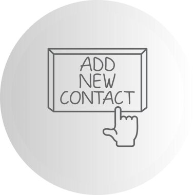 Yeni Kişi Web simgesi vektör illüstrasyonu ekle