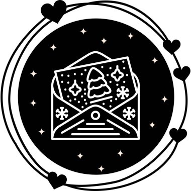 Noel Kartı Zarif Çağdaş Dijital Grafik Özelliği