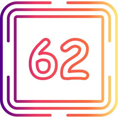 62 Web simgesi vektör illüstrasyonu