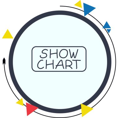 Grafik web simgesi vektör çizimini göster