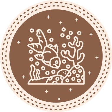 Akvaryum Balık Entellektüel Özel Arayüz Tasarım Elemanı