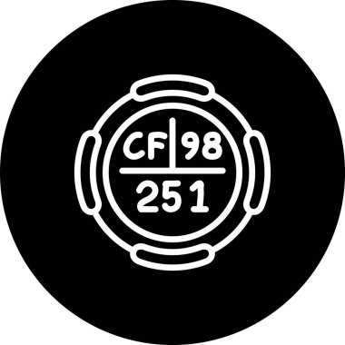 Kaliforniya sembolü, periyodik tablonun kimyasal elementi, vektör simgesi