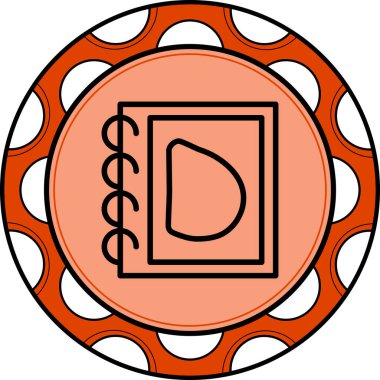 Büyük harf D web simgesi vektör illüstrasyonu