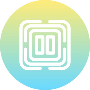 Yüksek Çözünürlüklü Düz Tasarım Sembolünü Duraklat