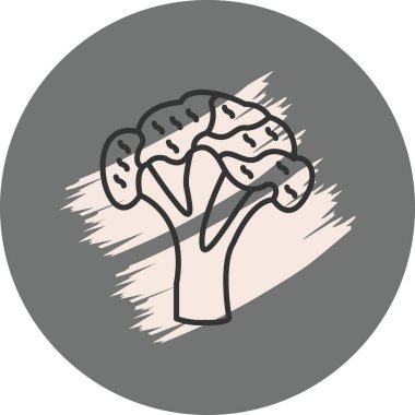 Brokoli web simgesi vektör çizimi