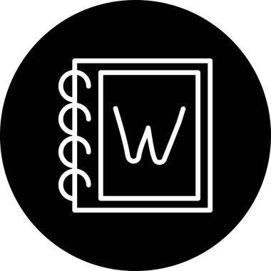 Büyük Harf W Zarif Çağdaş Dijital Grafik Özelliği