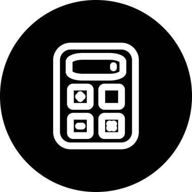 Calculator icon, vector illustration simple design