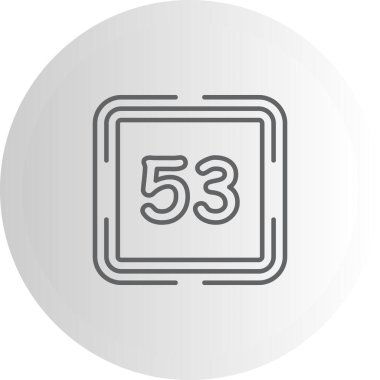 53 Web simgesi vektör illüstrasyonu