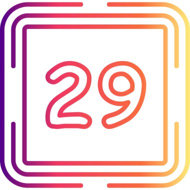 29 Web simgesi vektör illüstrasyonu