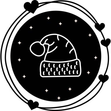 Santa Hat Yüksek Çözünürlüklü Minimum Vektör Tasarımı